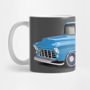 1955 Chevrolet Pickup Classic Truck Light Blue Mug